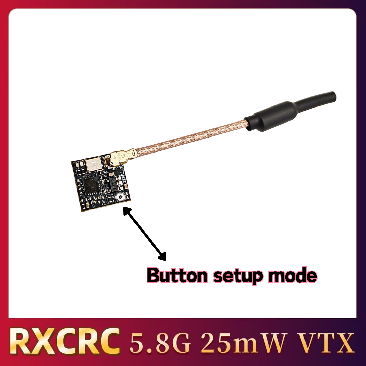 RXCRC 5.8GHz 48CH FPV 25mW Ana - Fpv Drone Transmitter recension och pris