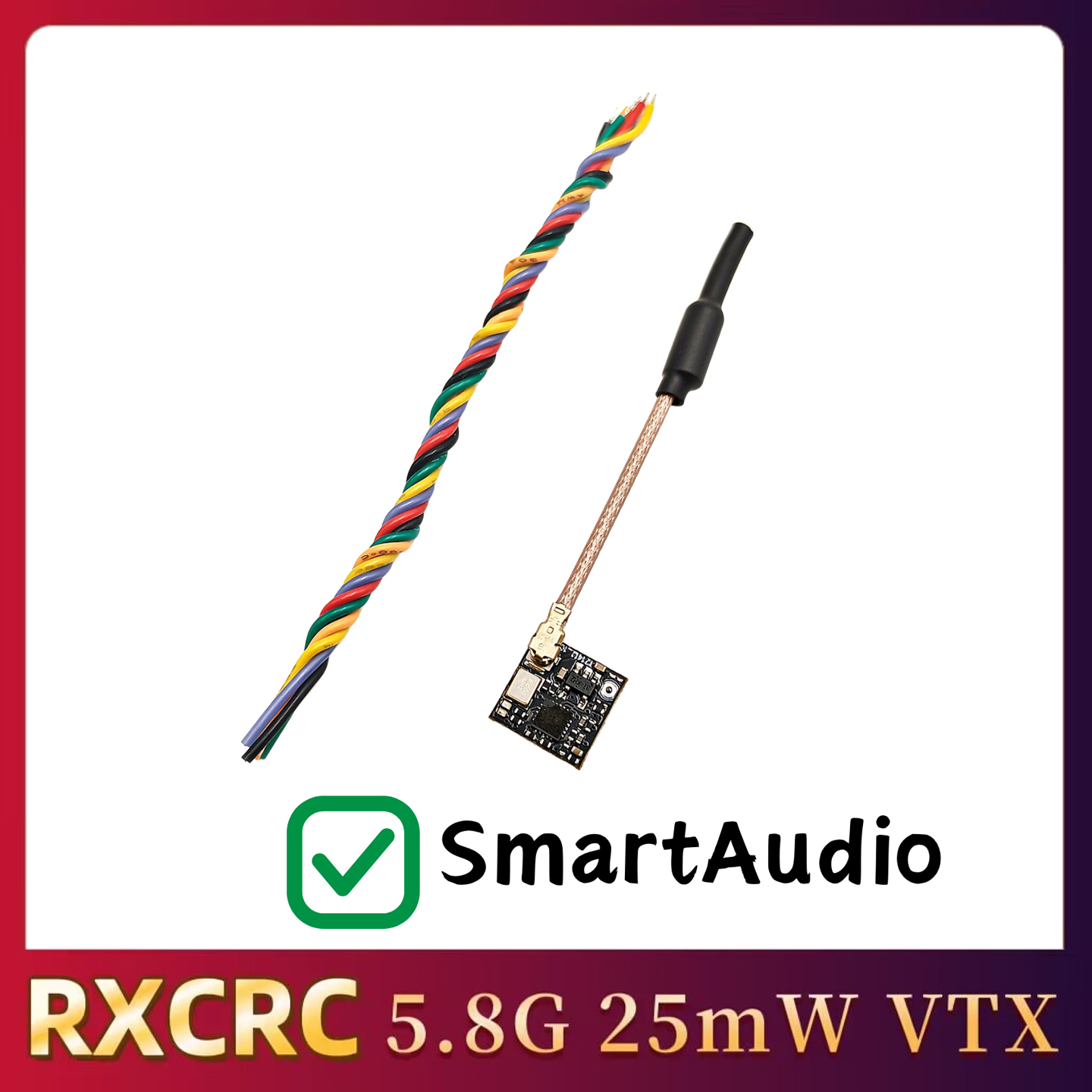 RXCRC 5.8GHz 48CH FPV 25mW Ana - Fpv Drone Transmitter recension och pris